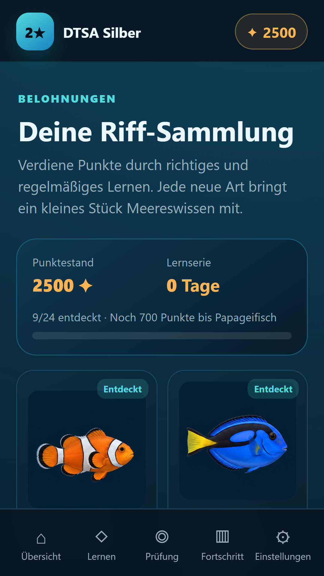 Riff-Sammlung — DTSA/CMAS 2** Silver